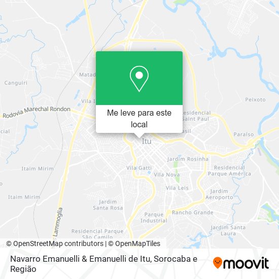 Navarro Emanuelli & Emanuelli de Itu mapa