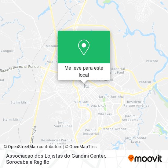 Associacao dos Lojistas do Gandini Center mapa