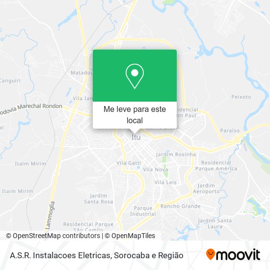 A.S.R. Instalacoes Eletricas mapa