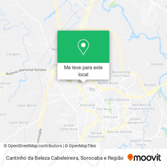 Cantinho da Beleza Cabeleireira mapa