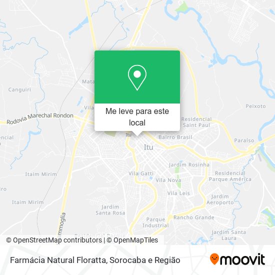 Farmácia Natural Floratta mapa