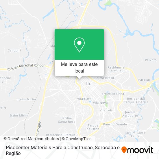 Pisocenter Materiais Para a Construcao mapa