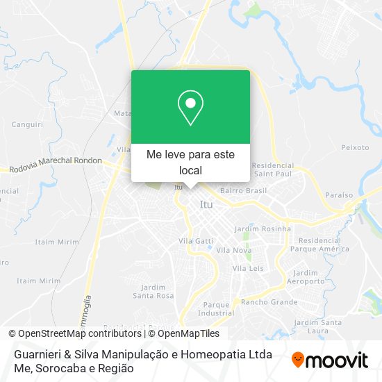 Guarnieri & Silva Manipulação e Homeopatia Ltda Me mapa