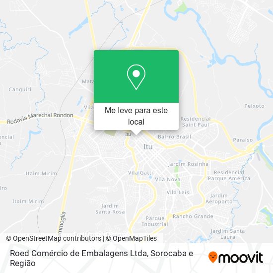 Roed Comércio de Embalagens Ltda mapa