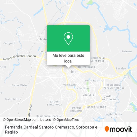 Fernanda Cardeal Santoro Cremasco mapa