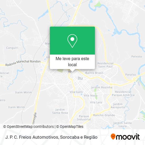 J. P. C. Freios Automotivos mapa