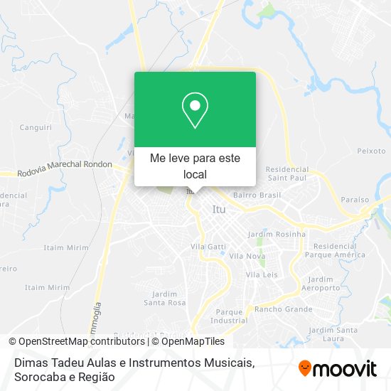 Dimas Tadeu Aulas e Instrumentos Musicais mapa