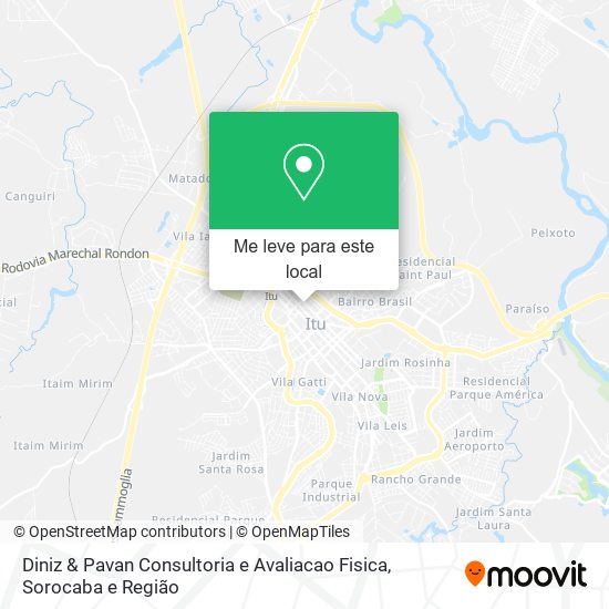 Diniz & Pavan Consultoria e Avaliacao Fisica mapa