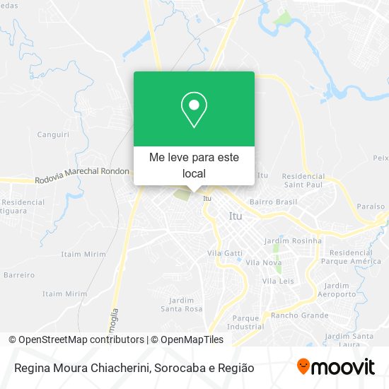 Regina Moura Chiacherini mapa