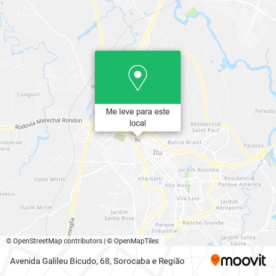 Avenida Galileu Bicudo, 68 mapa