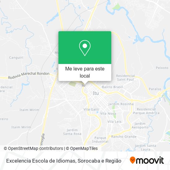 Excelencia Escola de Idiomas mapa