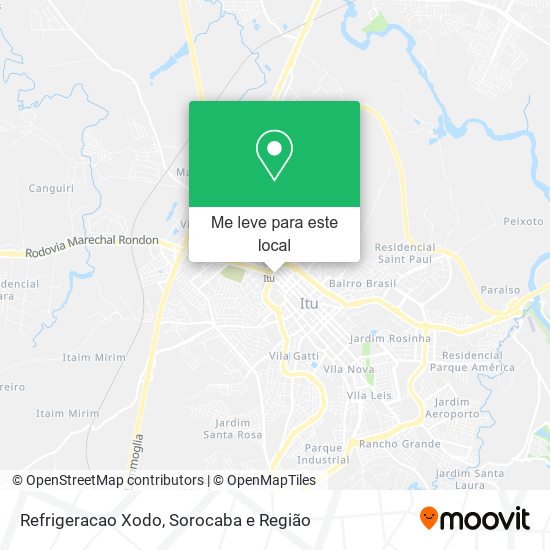 Refrigeracao Xodo mapa