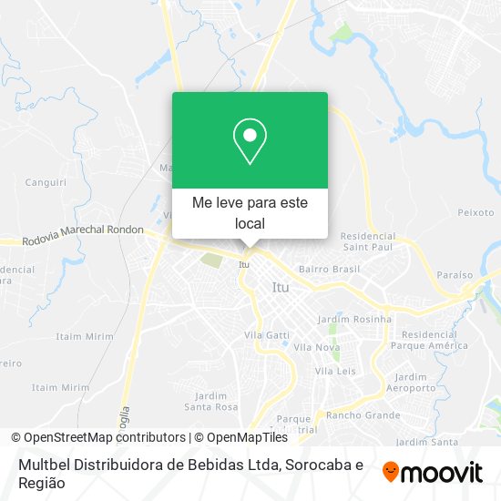 Multbel Distribuidora de Bebidas Ltda mapa