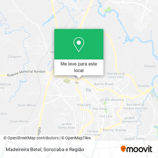 Madeireira Betel mapa