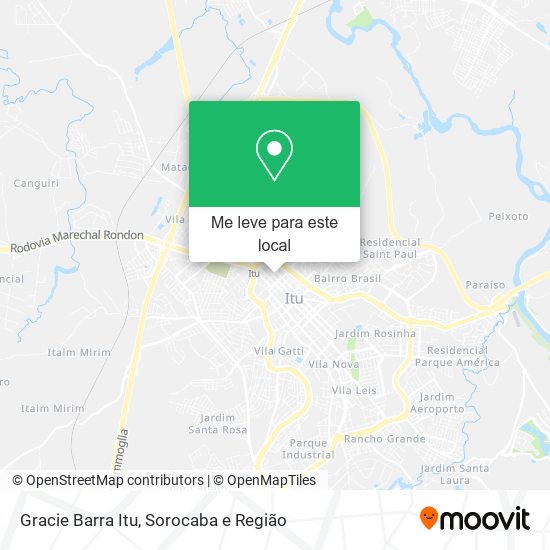 Gracie Barra Itu mapa