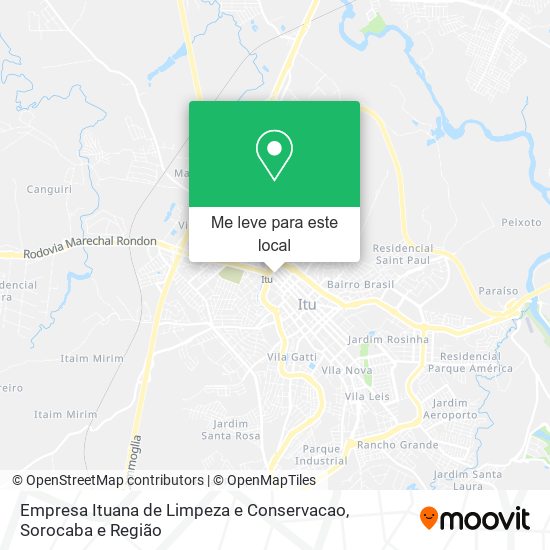Empresa Ituana de Limpeza e Conservacao mapa