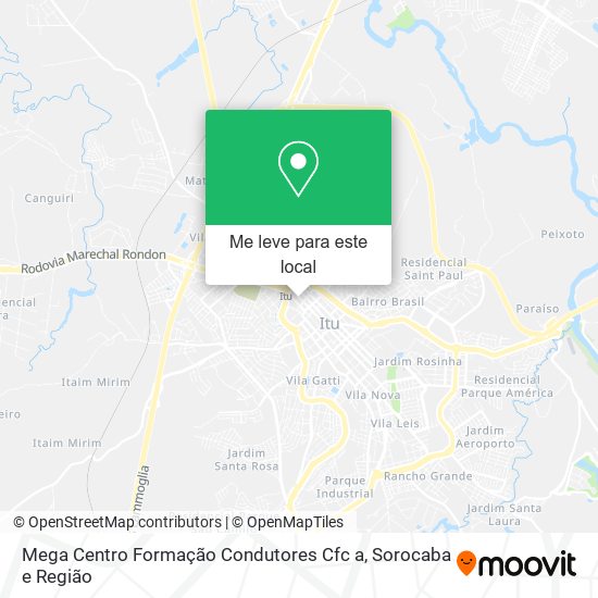 Mega Centro Formação Condutores Cfc a mapa