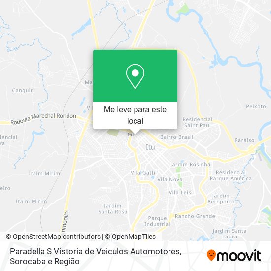 Paradella S Vistoria de Veiculos Automotores mapa