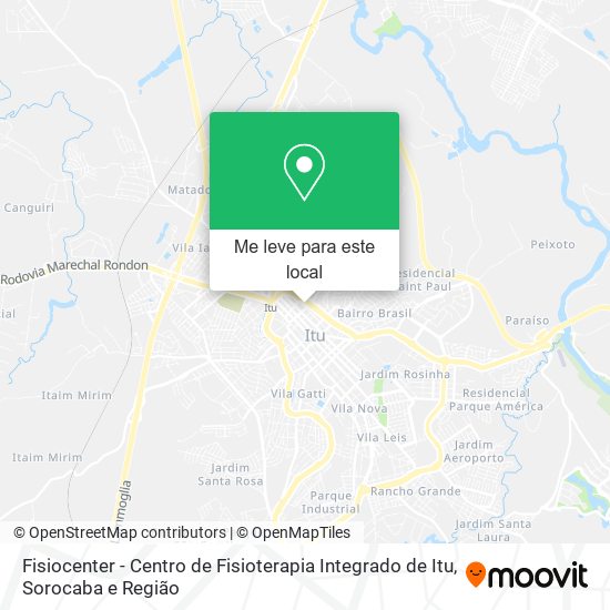 Fisiocenter - Centro de Fisioterapia Integrado de Itu mapa