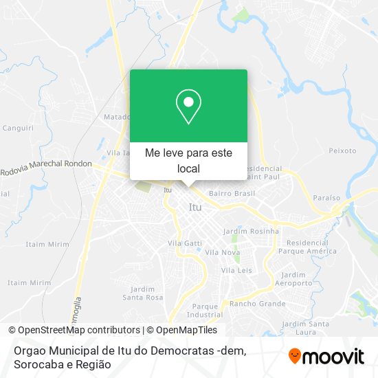 Orgao Municipal de Itu do Democratas -dem mapa