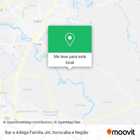 Bar e Adega Familia Jm mapa