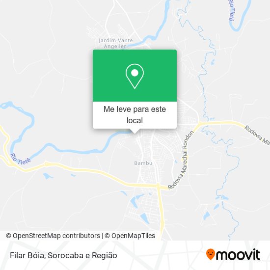 Filar Bóia mapa