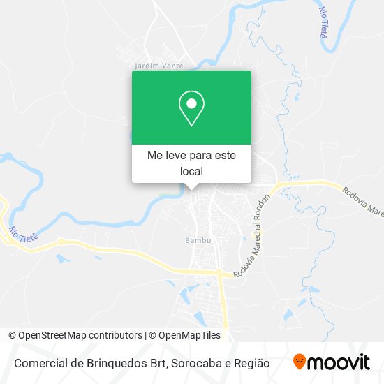 Comercial de Brinquedos Brt mapa