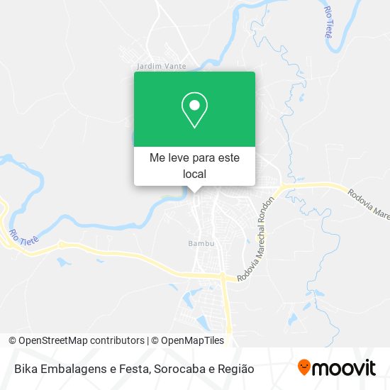 Bika Embalagens e Festa mapa