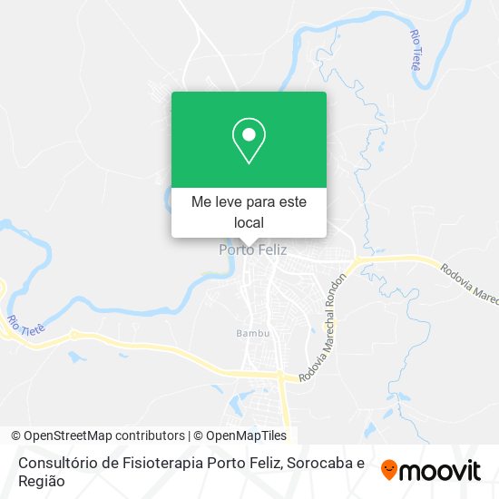 Consultório de Fisioterapia Porto Feliz mapa