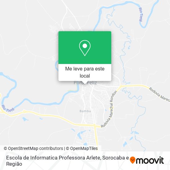 Escola de Informatica Professora Arlete mapa