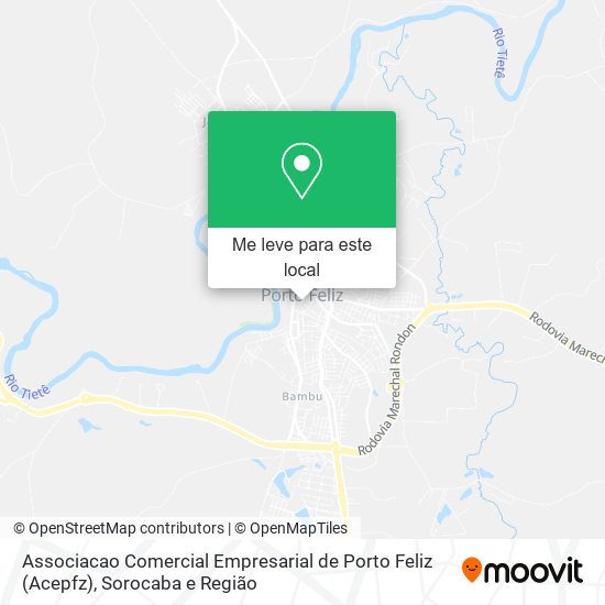 Associacao Comercial Empresarial de Porto Feliz (Acepfz) mapa