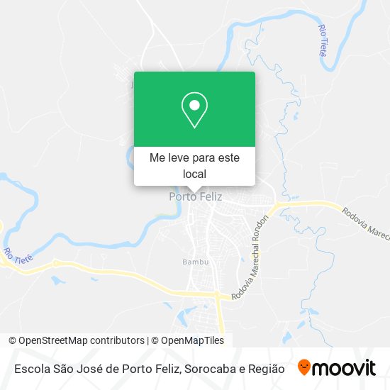 Escola São José de Porto Feliz mapa