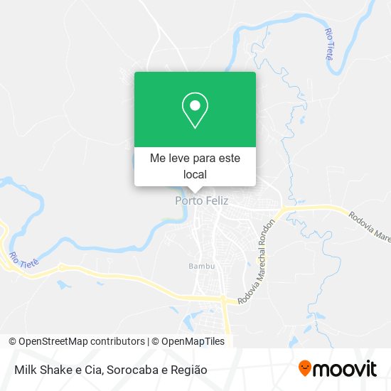 Milk Shake e Cia mapa