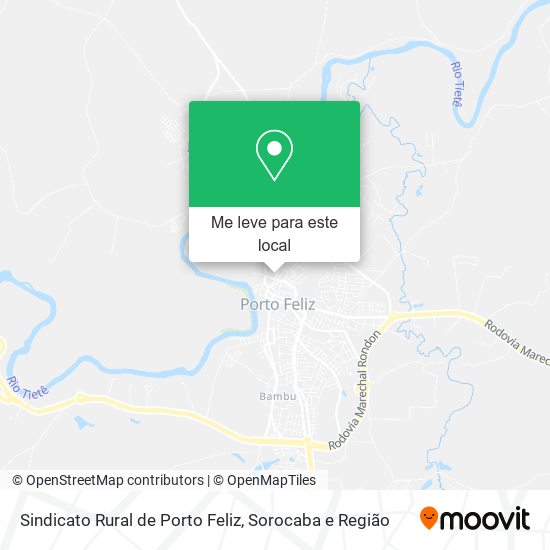 Sindicato Rural de Porto Feliz mapa