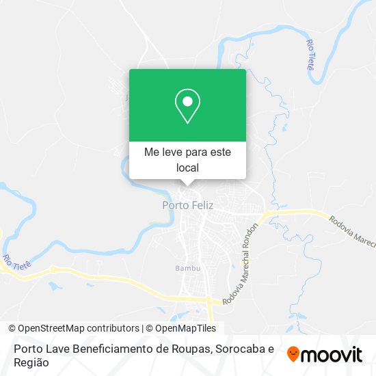 Porto Lave Beneficiamento de Roupas mapa