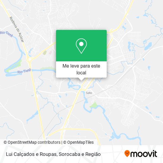 Lui Calçados e Roupas mapa