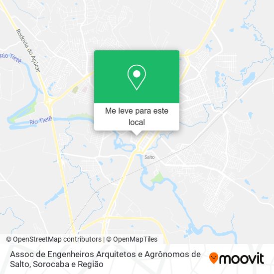 Assoc de Engenheiros Arquitetos e Agrônomos de Salto mapa