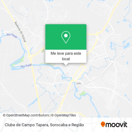 Clube de Campo Tapera mapa