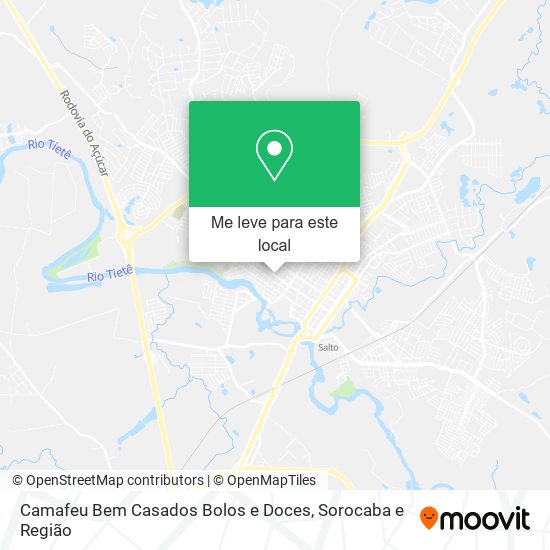 Camafeu Bem Casados Bolos e Doces mapa