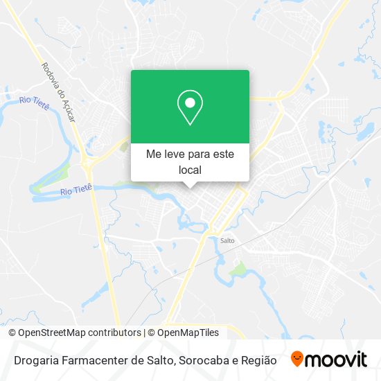 Drogaria Farmacenter de Salto mapa