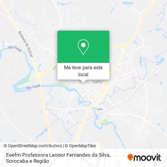 Eeefm Professora Leonor Fernandes da Silva mapa