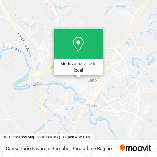 Consultório Favaro e Barnabé mapa