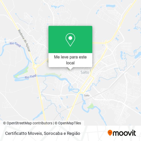 Certificatto Moveis mapa