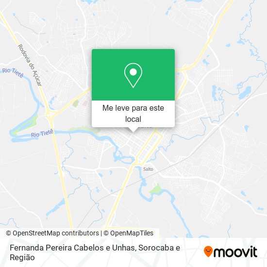 Fernanda Pereira Cabelos e Unhas mapa