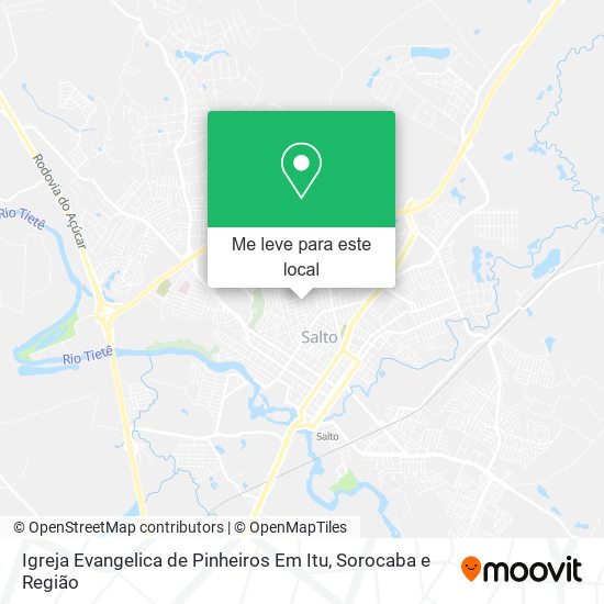 Igreja Evangelica de Pinheiros Em Itu mapa