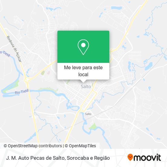 J. M. Auto Pecas de Salto mapa