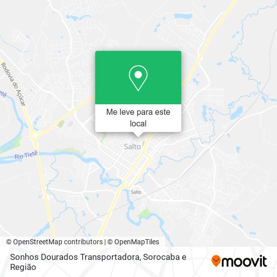 Sonhos Dourados Transportadora mapa