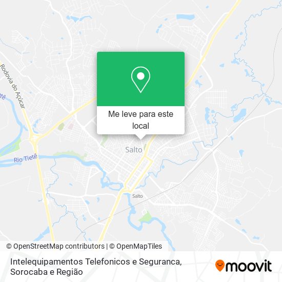 Intelequipamentos Telefonicos e Seguranca mapa