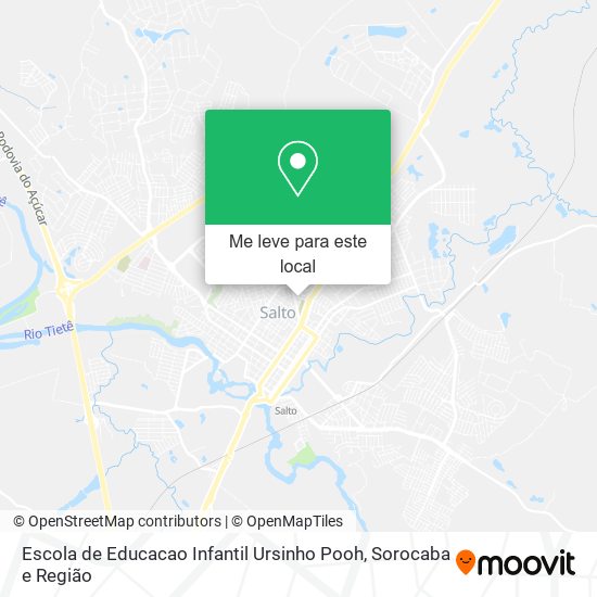 Escola de Educacao Infantil Ursinho Pooh mapa