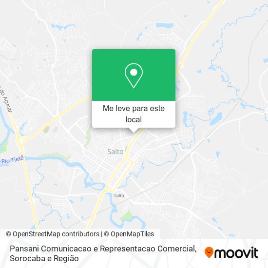Pansani Comunicacao e Representacao Comercial mapa